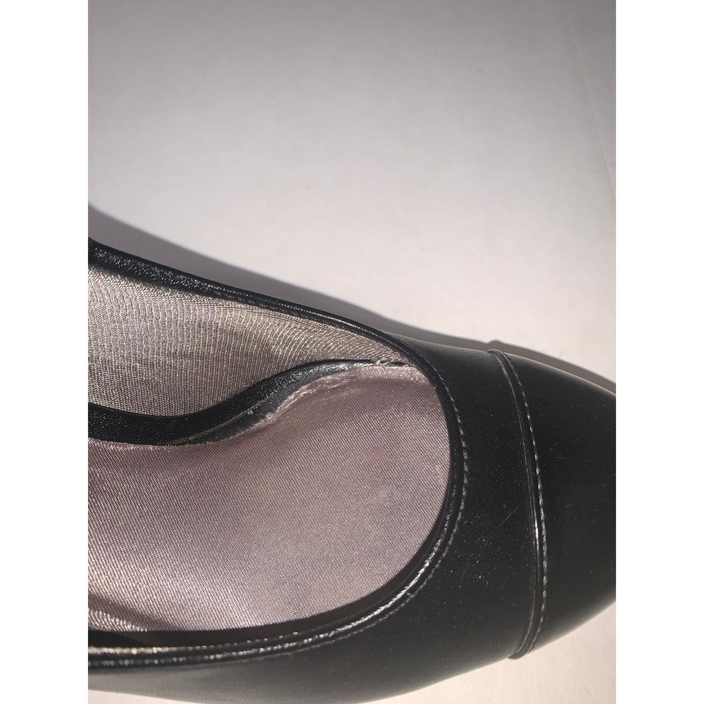 LifeStride Bright Black Memory Foam Cap Toe Pumps Heels Womens Size 8M‎ - Picture 11 of 15